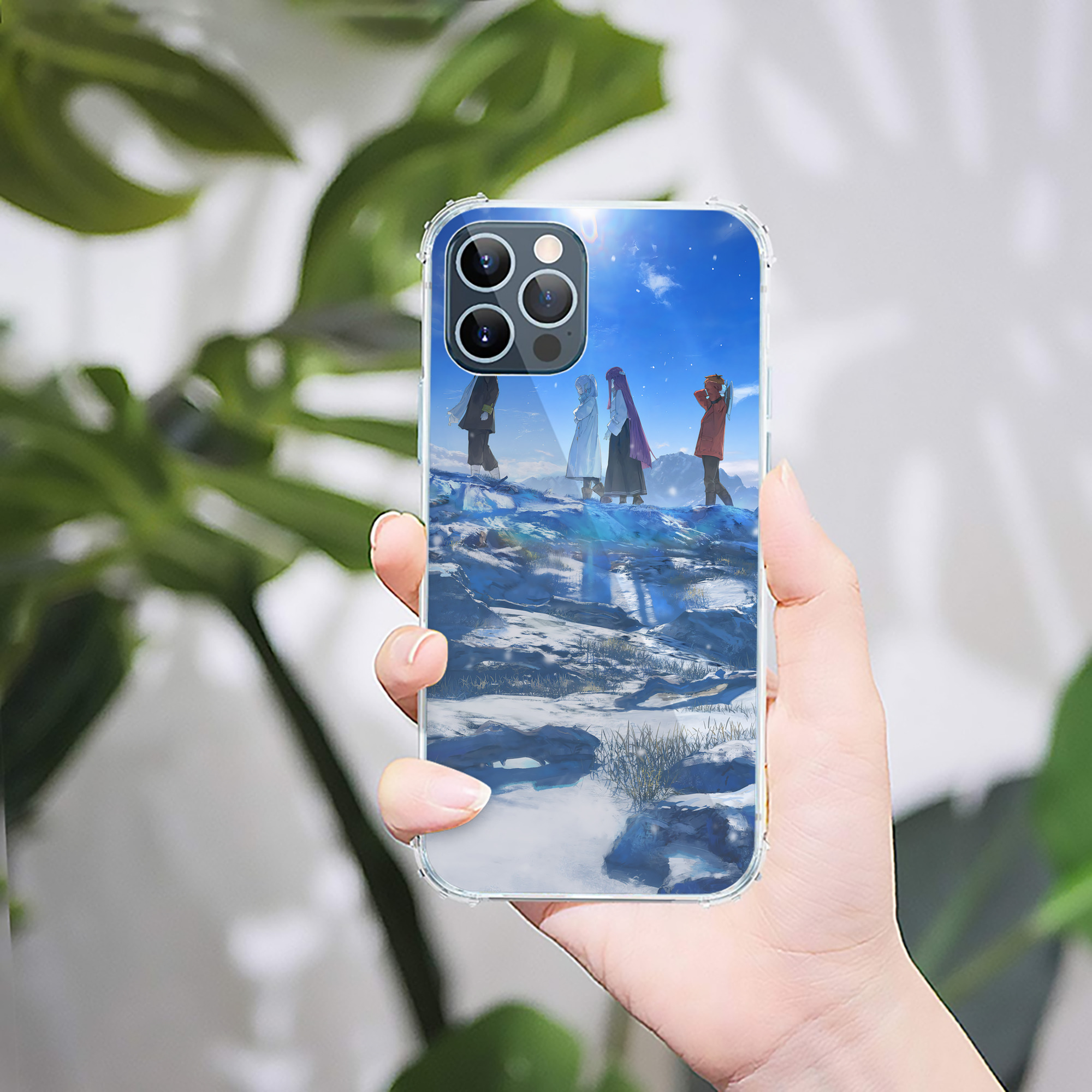（画像用） 葬送のフリーレン Frieren 【iPhone 12シリーズ対応】透明スマホケース（クリアソフトケース）
